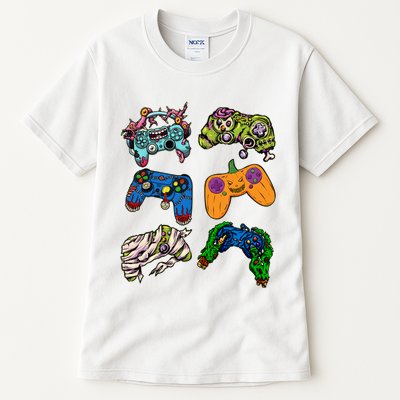 Halloween Monster Video Game Controllers Tall T-Shirt