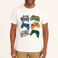 Halloween Monster Video Game Controllers Tall T-Shirt