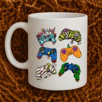 Halloween Monster Video Game Controllers Mug