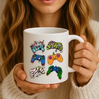 Halloween Monster Video Game Controllers Mug