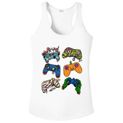Halloween Monster Video Game Controllers Ladies PosiCharge Competitor Racerback Tank