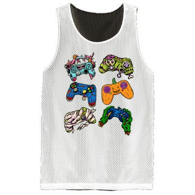 Halloween Monster Video Game Controllers Mesh Reversible Basketball Jersey Tank