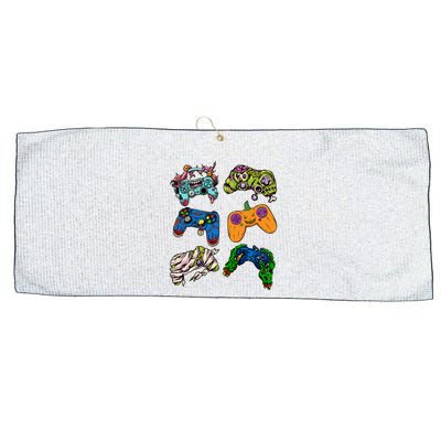 Halloween Monster Video Game Controllers Large Microfiber Waffle Golf Towel