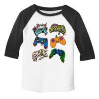 Halloween Monster Video Game Controllers Toddler Fine Jersey T-Shirt