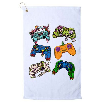 Halloween Monster Video Game Controllers Golf Towel