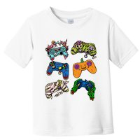 Halloween Monster Video Game Controllers Toddler T-Shirt