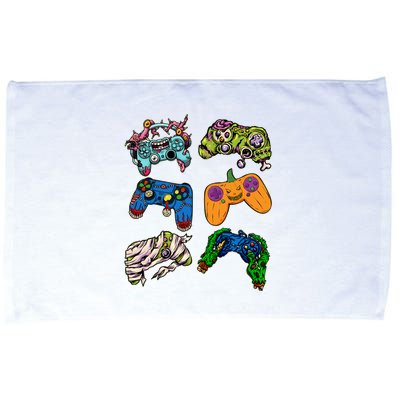 Halloween Monster Video Game Controllers Microfiber Hand Towel