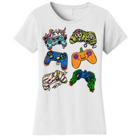 Halloween Monster Video Game Controllers Women's T-Shirt