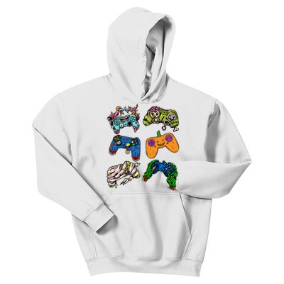 Halloween Monster Video Game Controllers Kids Hoodie