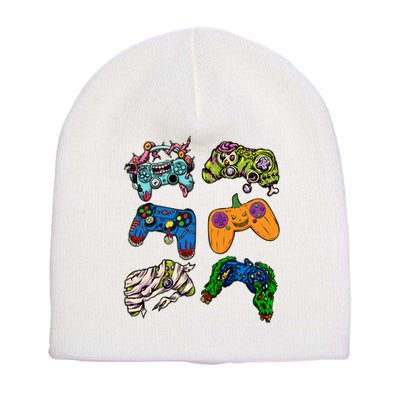 Halloween Monster Video Game Controllers Short Acrylic Beanie