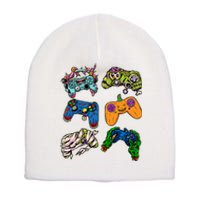 Halloween Monster Video Game Controllers Short Acrylic Beanie