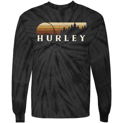 Hurley Mo Vintage Evergreen Sunset Eighties Retro Tie-Dye Long Sleeve Shirt