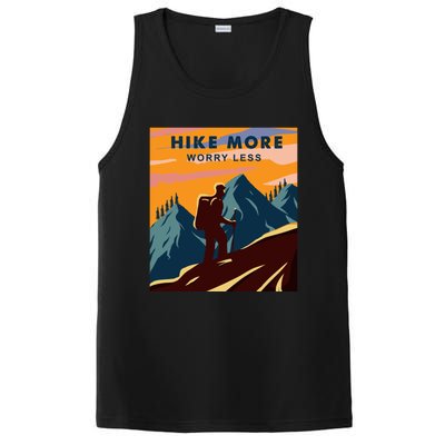 Hike More Worry Less Camping Gift PosiCharge Competitor Tank