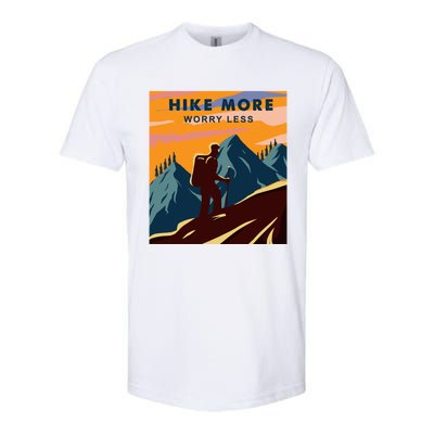 Hike More Worry Less Camping Gift Softstyle® CVC T-Shirt