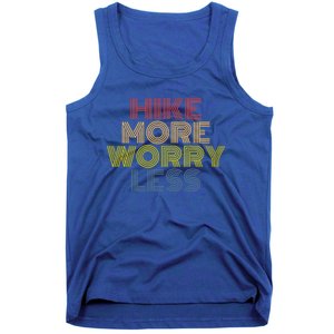 Hike More Worry Less Hiking Camping Mountains Gift Tank Top