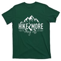 Hike More Worry Less Funny Nature Lovers Hiking Mountains T-Shirt