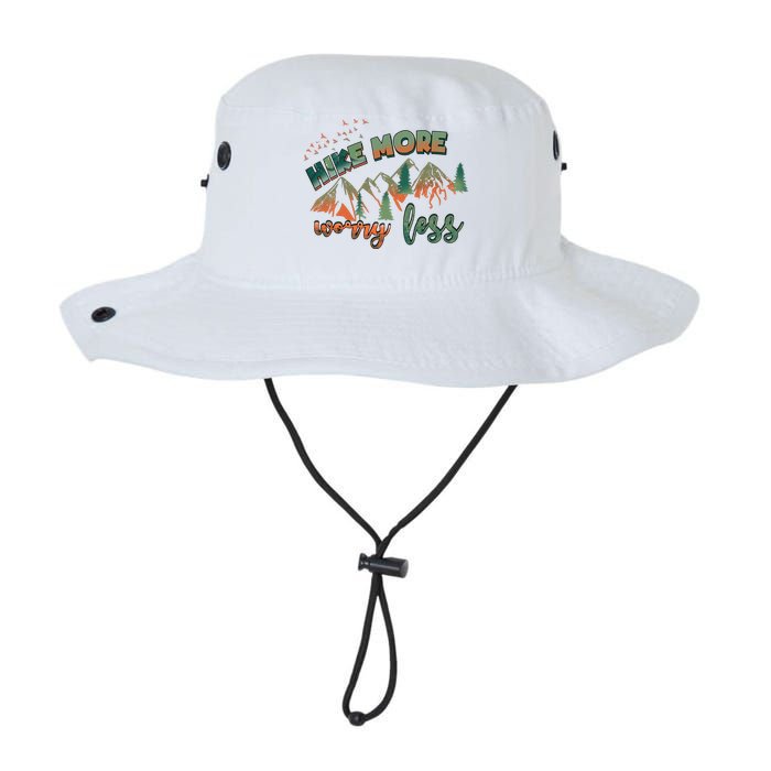 Hike More Worry Less Funny Nature Lovers Hiking Mountains Gift Legacy Cool Fit Booney Bucket Hat