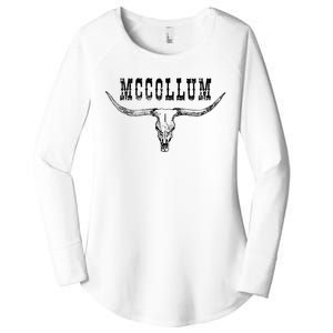 Howdy Mccollum Western Mccollum Punchy Cowboy Cowgirl Style Women's Perfect Tri Tunic Long Sleeve Shirt