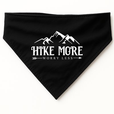 Hike More Worry Less USA-Made Doggie Bandana