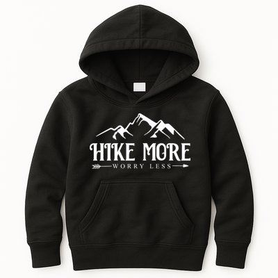 Hike More Worry Less Kids Hoodie