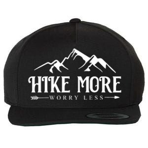 Hike More Worry Less Wool Snapback Cap