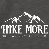 Hike More Worry Less Vector Backpack