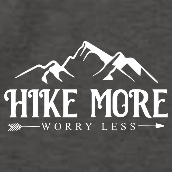 Hike More Worry Less Vector Backpack