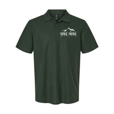 Hike More Worry Less Softstyle Adult Sport Polo