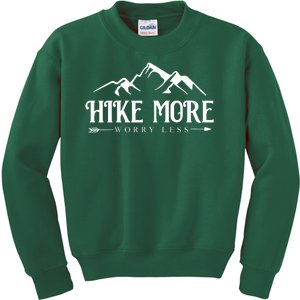 Hike More Worry Less Kids Sweatshirt