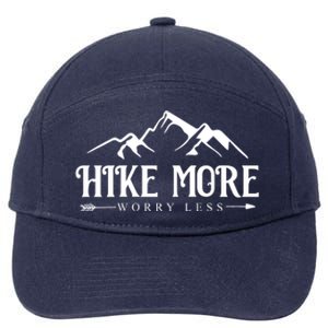 Hike More Worry Less 7-Panel Snapback Hat