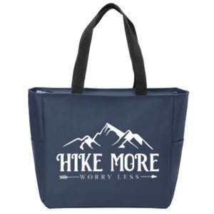 Hike More Worry Less Zip Tote Bag