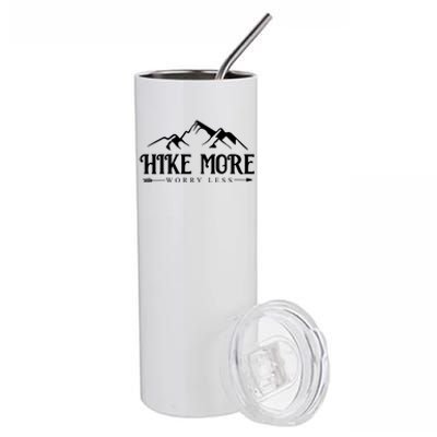 Hike More Worry Less Stainless Steel Tumbler