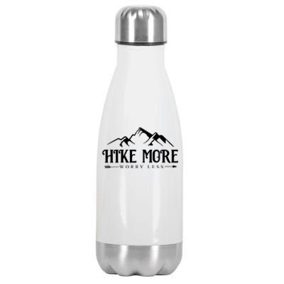 Hike More Worry Less Stainless Steel Insulated Water Bottle