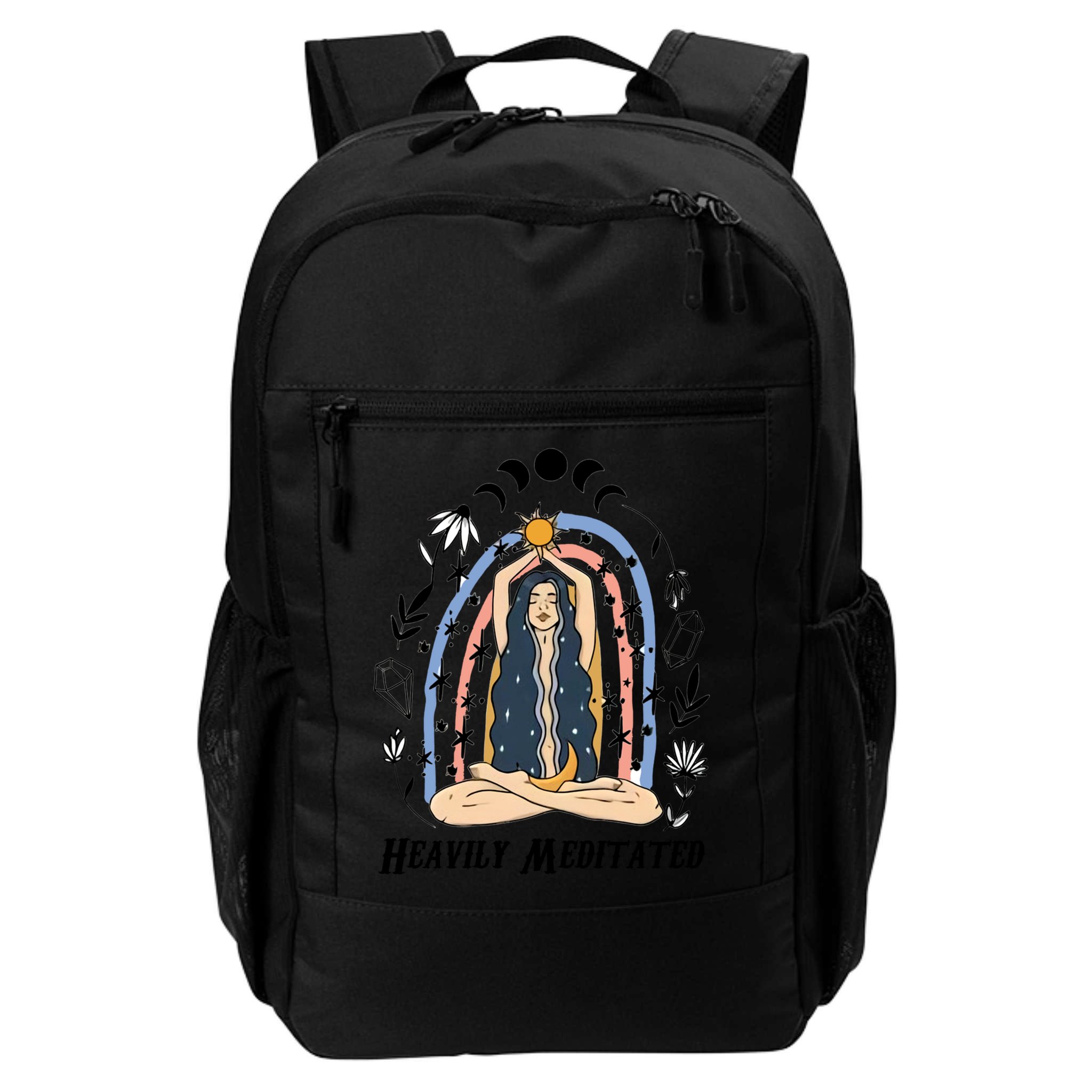 Heavily Meditated Witchcraft Witchy Spiritual Crystal Lover Meaningful Gift Backpack