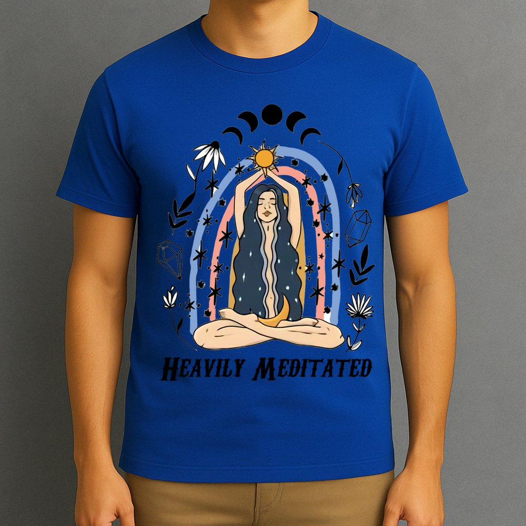 Heavily Meditated Witchcraft Witchy Spiritual Crystal Lover Meaningful Gift T-Shirt