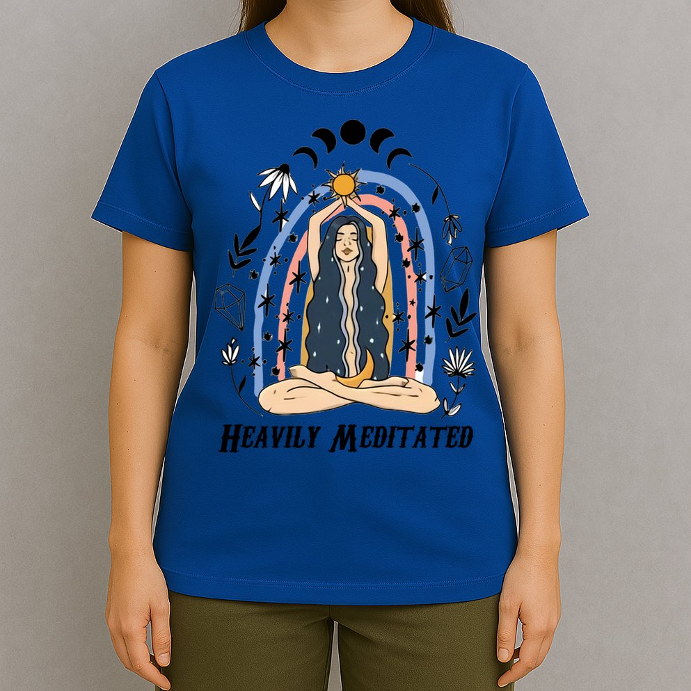 Heavily Meditated Witchcraft Witchy Spiritual Crystal Lover Meaningful Gift T-Shirt