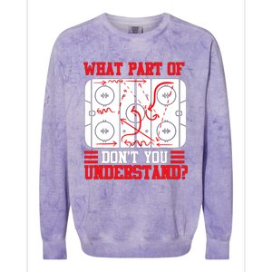 Hockey Mastery: What Part DonT You Get? Cute Gift Colorblast Crewneck Sweatshirt