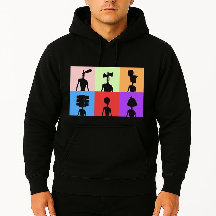 Horror Monster With Sirens For Heads Horror Hoodie
