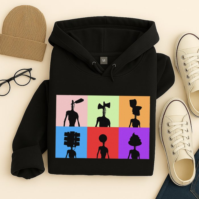 Horror Monster With Sirens For Heads Horror Hoodie
