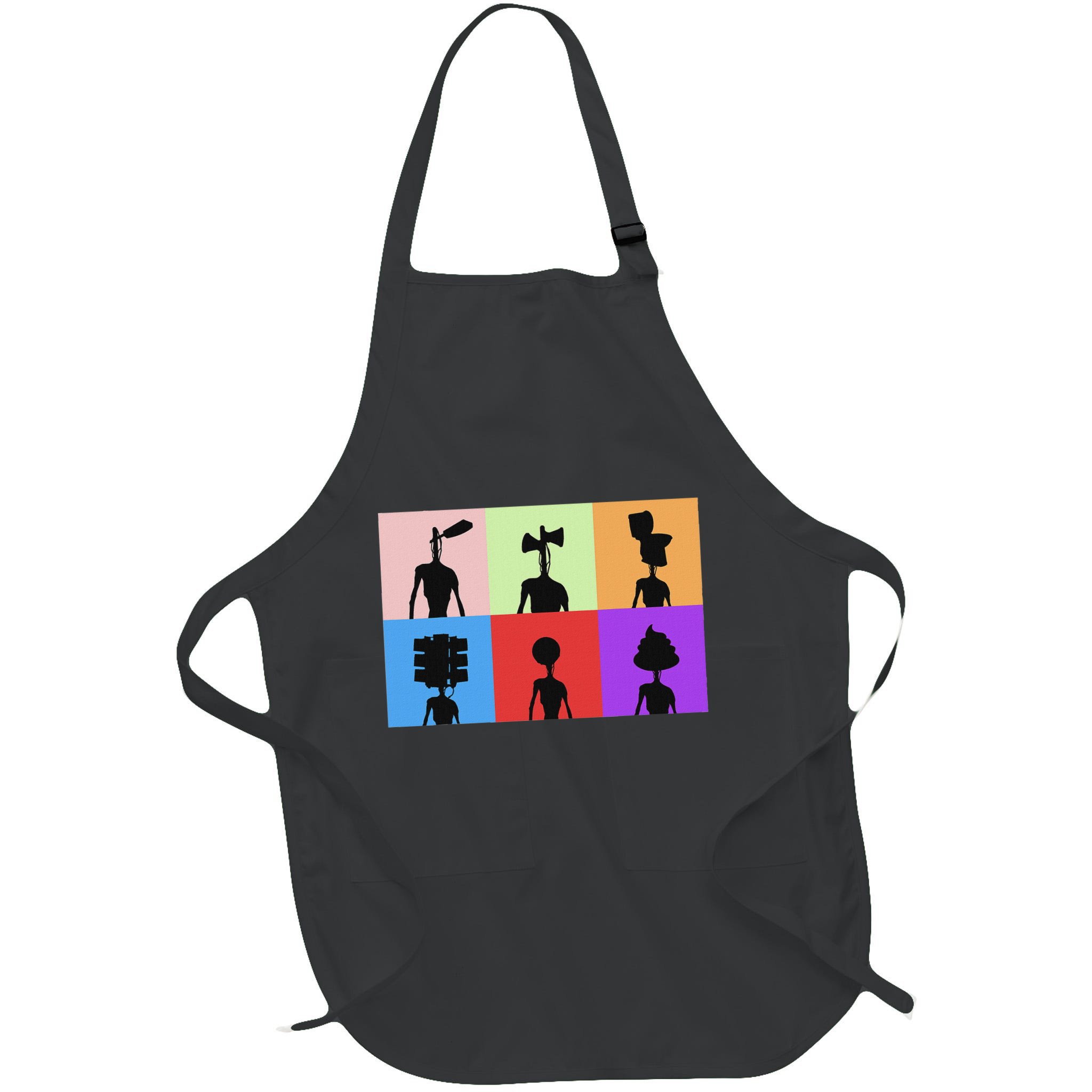 Horror Monster With Sirens For Heads Horror Apron