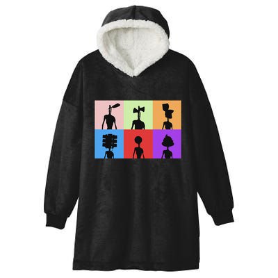 Horror Monster With Sirens For Heads Horror Hooded Wearable Blanket