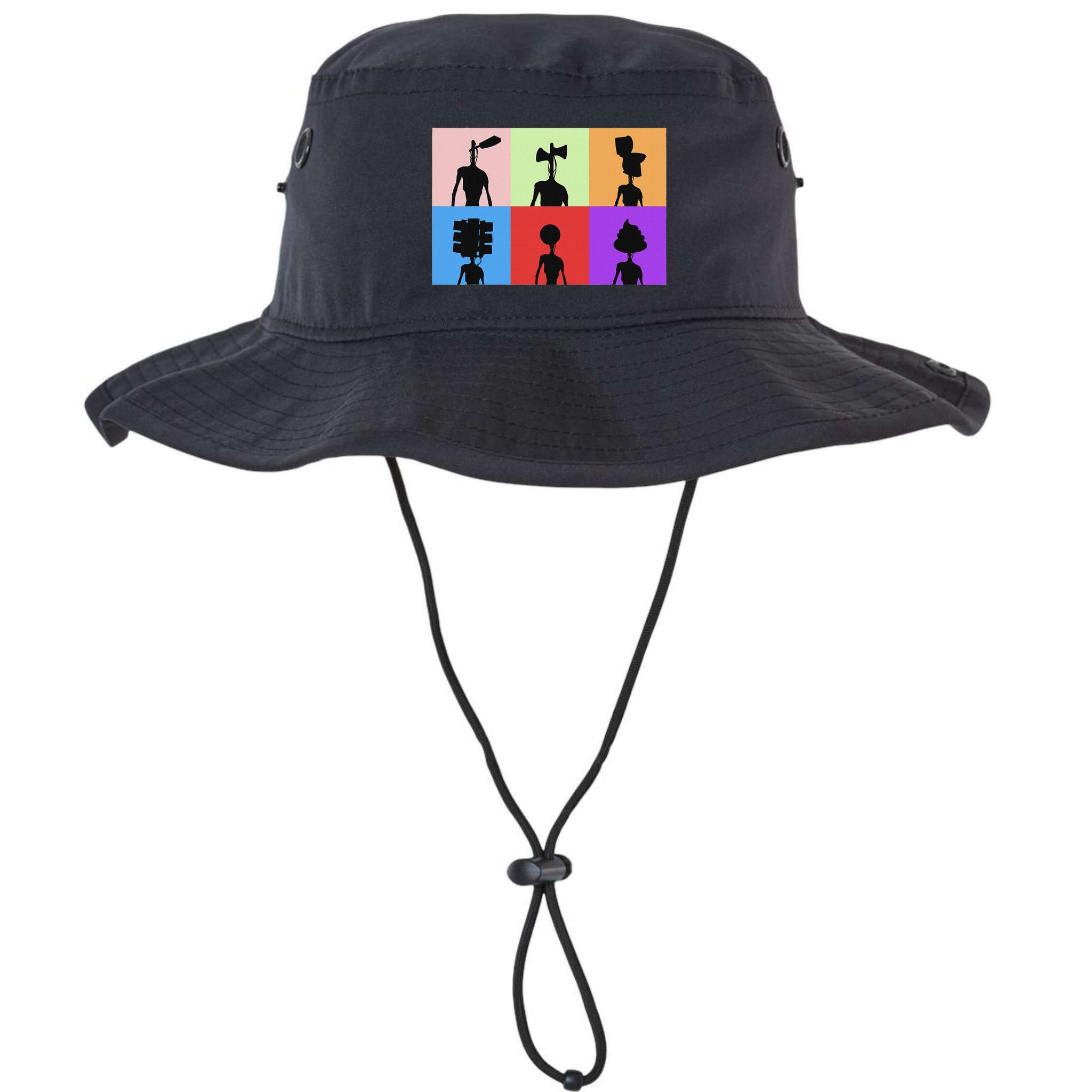 Horror Monster With Sirens For Heads Horror Bucket Hat