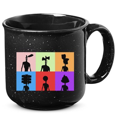 Horror Monster With Sirens For Heads Horror 15oz Campfire Ceramic Mug