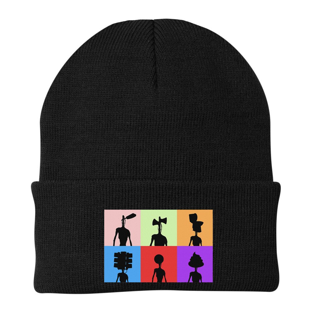 Horror Monster With Sirens For Heads Horror Beanie