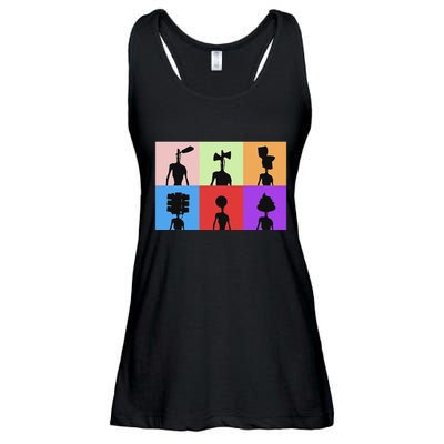 Horror Monster With Sirens For Heads Horror Ladies Essential Flowy Tank