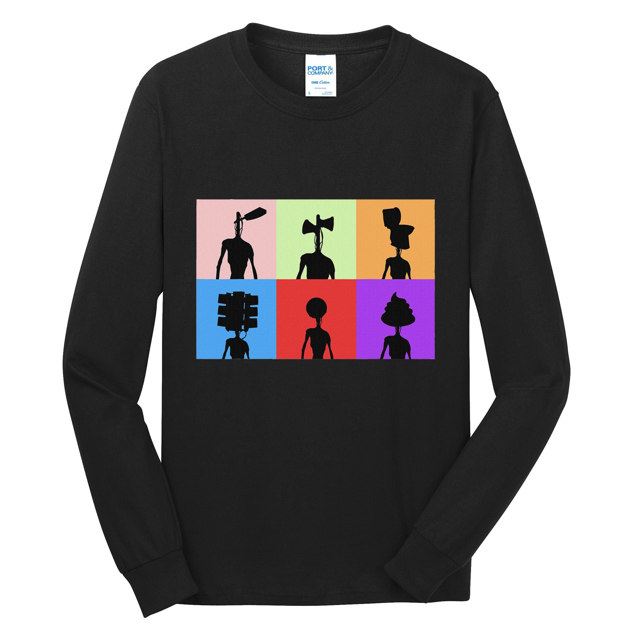 Horror Monster With Sirens For Heads Horror Tall Long Sleeve T-Shirt