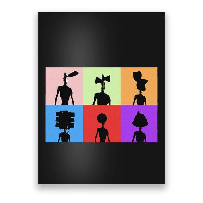 Horror Monster With Sirens For Heads Horror Poster