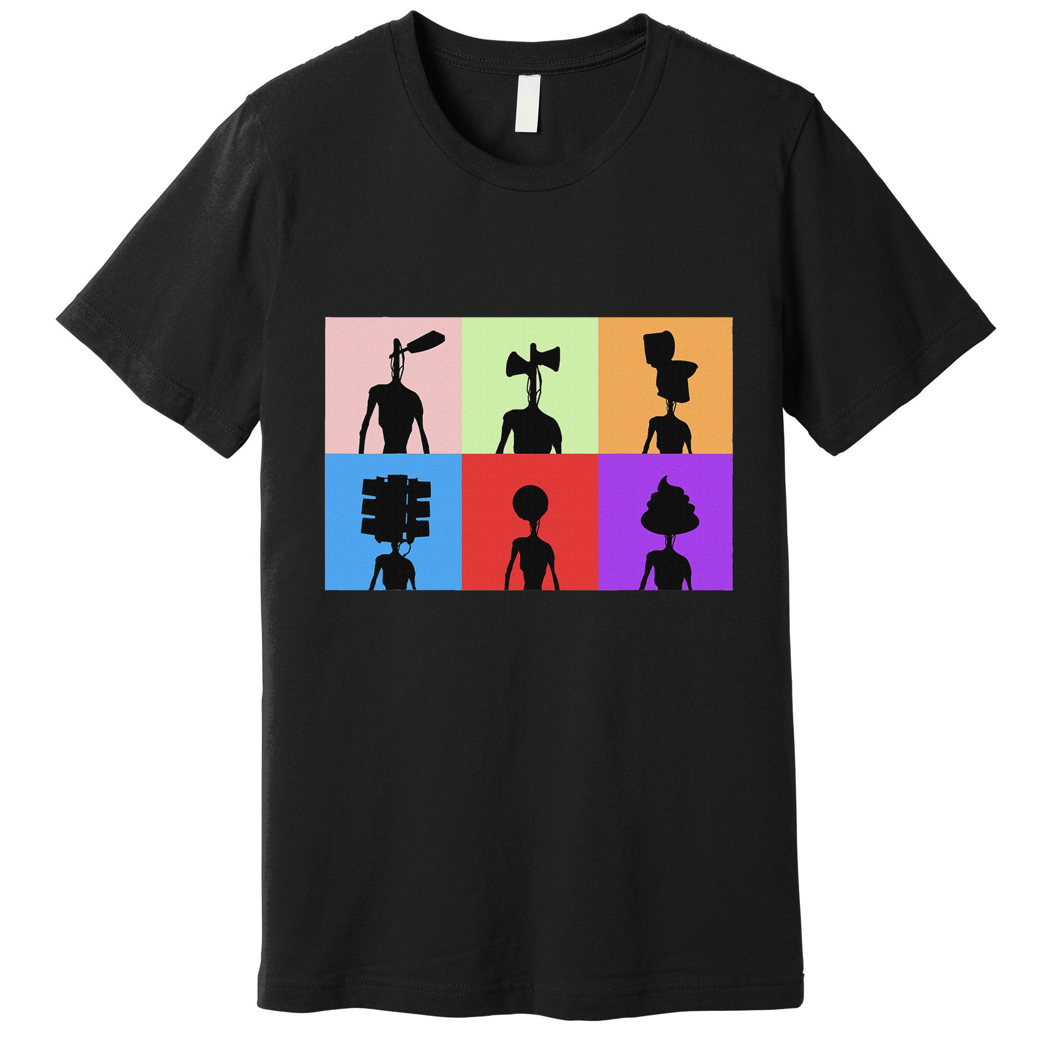 Horror Monster With Sirens For Heads Horror Premium T-Shirt