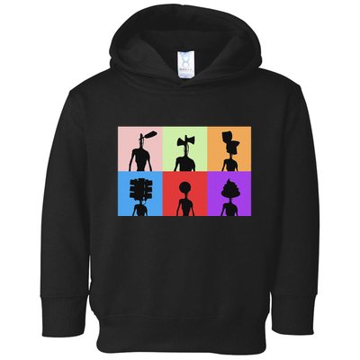 Horror Monster With Sirens For Heads Horror Toddler Hoodie