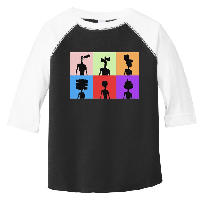 Horror Monster With Sirens For Heads Horror Toddler Fine Jersey T-Shirt